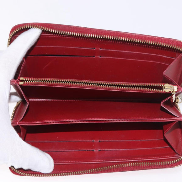 LOUIS VUITTON Multicolor Vernis Wallet 3 Set Multicolor Red LV Auth BA13655