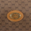GUCCI Micro GG Supreme Shoulder Bag PVC Beige Gold Auth BA13656-17