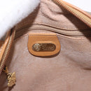 GUCCI Micro GG Supreme Shoulder Bag PVC Beige Gold Auth BA13656-19