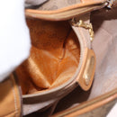 GUCCI Micro GG Supreme Shoulder Bag PVC Beige Gold Auth BA13656-12