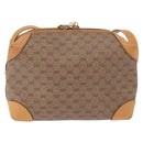 GUCCI Micro GG Supreme Shoulder Bag PVC Beige Gold Auth BA13656-2