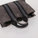 HERMES Fourre Tout Hand Bag Cotton 4 Set Navy Orange gray Auth BA13658-11