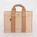 HERMES Fourre Tout Hand Bag Cotton 4 Set Navy Orange gray Auth BA13658-21