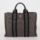 HERMES Fourre Tout Hand Bag Cotton 4 Set Navy Orange gray Auth BA13658-9