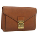 LOUIS VUITTON Epi Serie Dragonne Hand Bag Zipangu Gold M52618 LV Auth BA13660-1