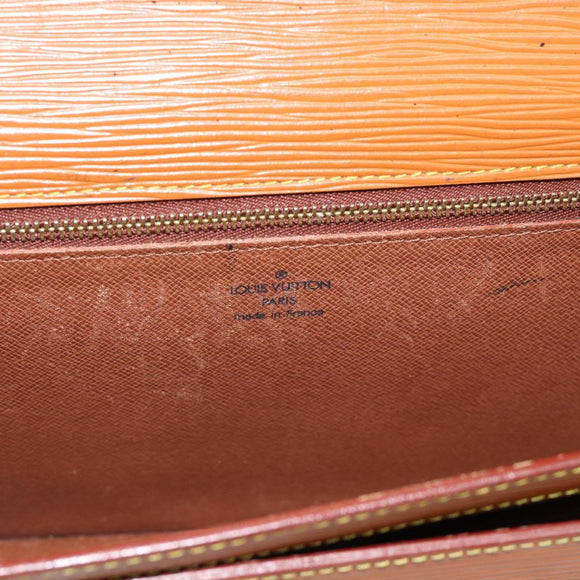 LOUIS VUITTON Epi Serie Dragonne Hand Bag Zipangu Gold M52618 LV Auth BA13660