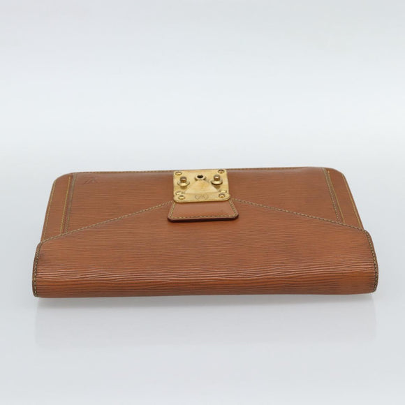 LOUIS VUITTON Epi Serie Dragonne Hand Bag Zipangu Gold M52618 LV Auth BA13660