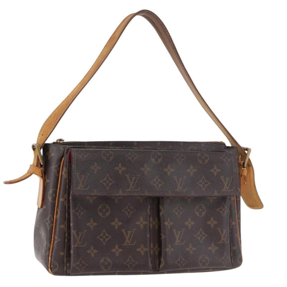 LOUIS VUITTON Monogram Viva Cite GM Shoulder Bag M51163 LV Auth BA13661