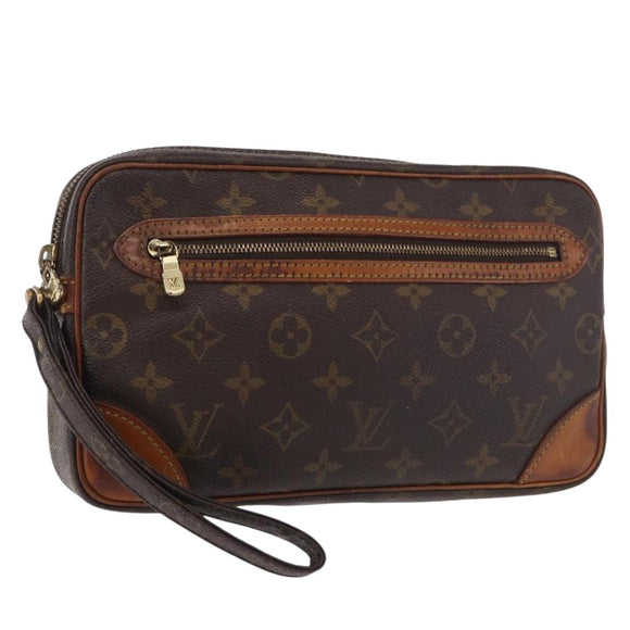 LOUIS VUITTON Monogram Marly Dragonne GM Clutch Bag M51825 LV Auth BA13662