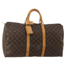 LOUIS VUITTON Monogram Keepall 50 Boston Bag M41426 LV Auth BA13665A-1