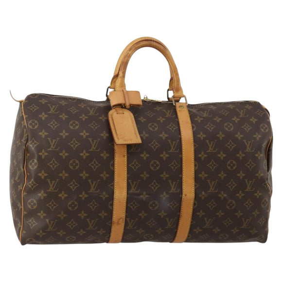 LOUIS VUITTON Monogram Keepall 50 Boston Bag M41426 LV Auth BA13665A