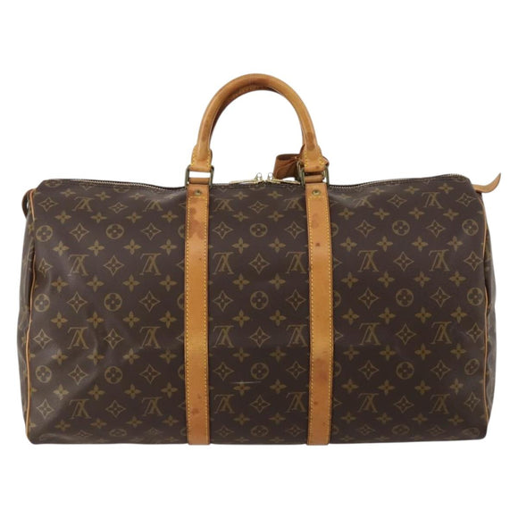 LOUIS VUITTON Monogram Keepall 50 Boston Bag M41426 LV Auth BA13665A