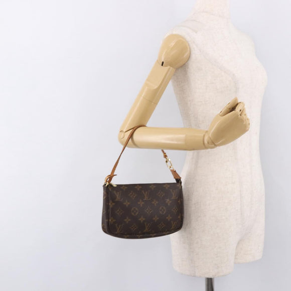 LOUIS VUITTON Monogram Pochette Accessoires Pouch M51980 LV Auth BA13668