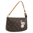 LOUIS VUITTON Monogram panda Pochette Accessoires Pouch M51981 LV Auth BA13669V-1
