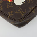LOUIS VUITTON Monogram panda Pochette Accessoires Pouch M51981 LV Auth BA13669V-17