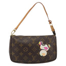 LOUIS VUITTON Monogram panda Pochette Accessoires Pouch M51981 LV Auth BA13669V-13