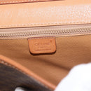 CELINE Macadam Canvas Shoulder Bag PVC Leather Brown Gold Auth BA13670-18