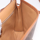 CELINE Macadam Canvas Shoulder Bag PVC Leather Brown Gold Auth BA13670-19