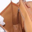 CELINE Macadam Canvas Shoulder Bag PVC Leather Brown Gold Auth BA13670-20