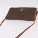 CELINE Macadam Canvas Shoulder Bag PVC Leather Brown Gold Auth BA13670-6
