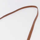 CELINE Macadam Canvas Shoulder Bag PVC Leather Brown Gold Auth BA13670-8