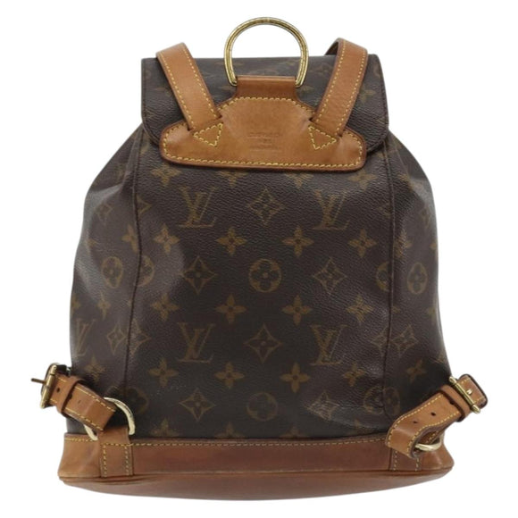 LOUIS VUITTON Monogram Montsouris MM Backpack M51136 LV Auth BA13671