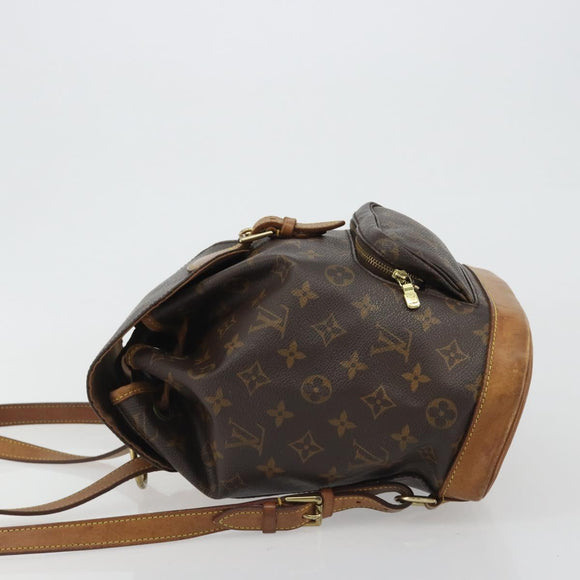 LOUIS VUITTON Monogram Montsouris MM Backpack M51136 LV Auth BA13671
