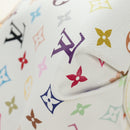 LOUIS VUITTON Monogram Multicolor Annie GM Tote Bag White M40303 Auth BA13672SAV-16