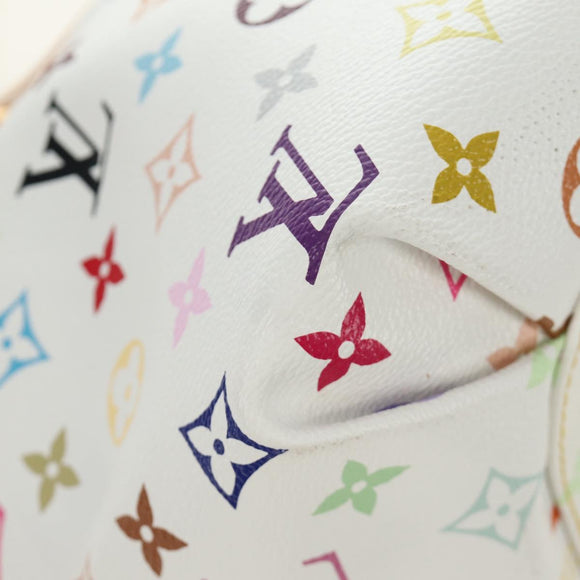 LOUIS VUITTON Monogram Multicolor Annie GM Tote Bag White M40303 Auth BA13672SAV