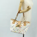 LOUIS VUITTON Monogram Multicolor Annie GM Tote Bag White M40303 Auth BA13672SAV-29
