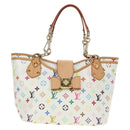 LOUIS VUITTON Monogram Multicolor Annie GM Tote Bag White M40303 Auth BA13672SAV-13