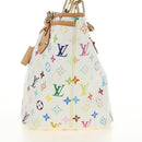 LOUIS VUITTON Monogram Multicolor Annie GM Tote Bag White M40303 Auth BA13672SAV-5