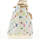 LOUIS VUITTON Monogram Multicolor Annie GM Tote Bag White M40303 Auth BA13672SAV-6