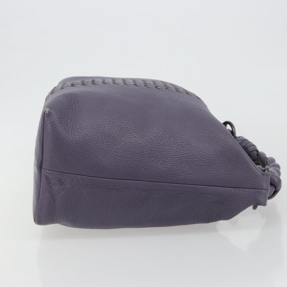BOTTEGA VENETA INTRECCIATO Shoulder Bag Purple 179331 Auth BA13673A