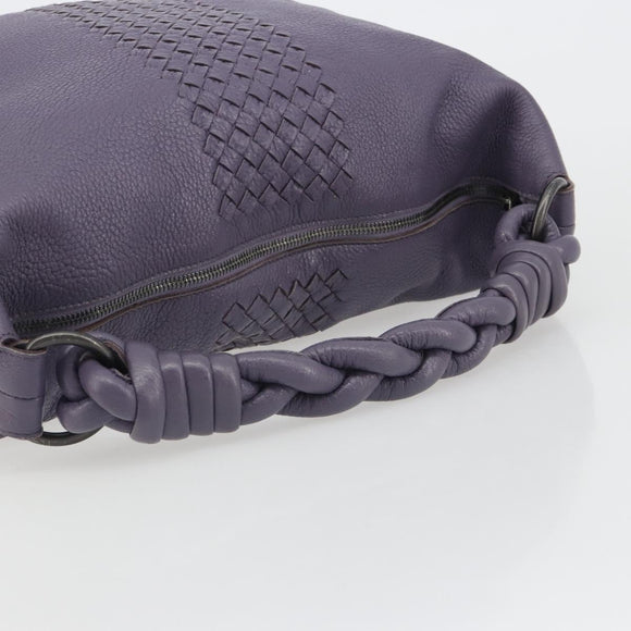 BOTTEGA VENETA INTRECCIATO Shoulder Bag Purple 179331 Auth BA13673A
