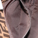 FENDI Zucca Canvas Mamma Baguette Shoulder Bag Brown Black Auth BA13674V-23