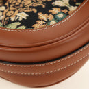 CELINE Triomphe Maillon Chain Shoulder Bag Leather Brown Gold Auth BA13676SAM-14