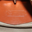 MCM Vicetos Logogram Garment Cover Leather Brown Gold Auth BA13677V-22