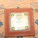 MCM Vicetos Logogram Garment Cover Leather Brown Gold Auth BA13677V-23