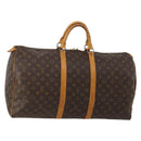 LOUIS VUITTON Monogram Keepall 55 Boston Bag M41424 LV Auth BA13678-1
