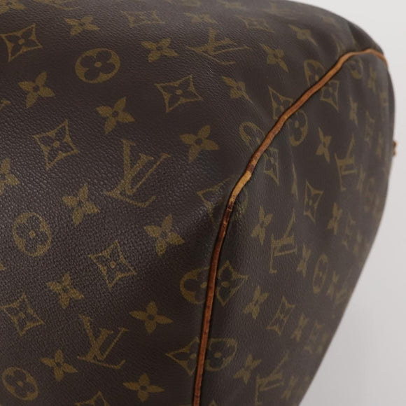 LOUIS VUITTON Monogram Keepall 55 Boston Bag M41424 LV Auth BA13678