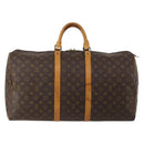 LOUIS VUITTON Monogram Keepall 55 Boston Bag M41424 LV Auth BA13678-3