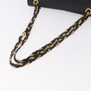 BALLY Ketting Schoudertas Leer Zwart Goud Geauth BA13679A-7