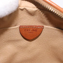 CELINE Macadam Canvas Shoulder Bag PVC Leather Brown Gold Auth BA13680A-18