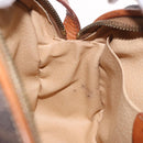 CELINE Macadam Canvas Shoulder Bag PVC Leather Brown Gold Auth BA13680A-20