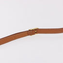 CELINE Macadam Canvas Shoulder Bag PVC Leather Brown Gold Auth BA13680A-8