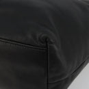 DOLCE&GABBANA Chain Tote Bag Leather Black Gold Auth BA13681V-15