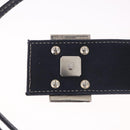 FENDI Mamma Baguette Tote Bag Canvas Navy Silver Auth BA13682V-18