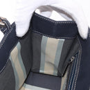 FENDI Mamma Baguette Tote Bag Canvas Navy Silver Auth BA13682V-21