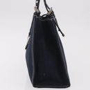 FENDI Mamma Baguette Tote Bag Canvas Navy Silver Auth BA13682V-3